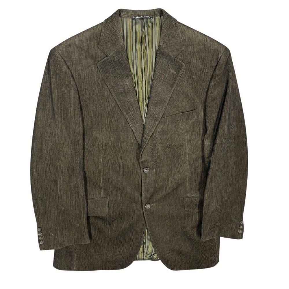 Jack Victor Velvet Corduroy Blazer Brown Sport Coat Made in Canada‎ 40S